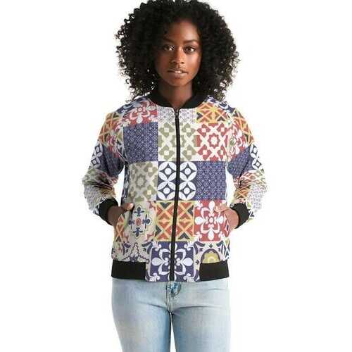 Pop Print Womens Bomber Jacket