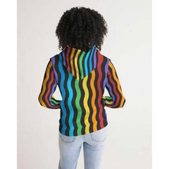 RAINBOW STRIPES Womens Hoodie Classic