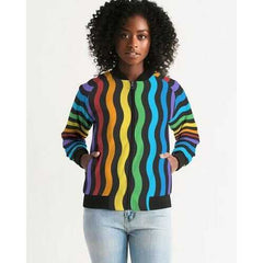 RAINBOW STRIPES Classic Womens Bomber Jacket