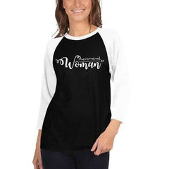 Womens Sport Tees, Phenomenal Woman Graphic Text Style Raglan Shirt