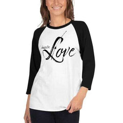 Womens Sport Tees,  Inspire Love Graphic Text Style Raglan Shirt