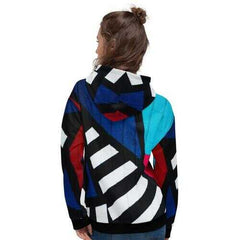 Gridline Colorful Style Womens Hoodie