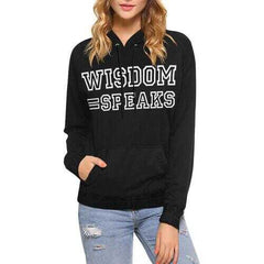 Black Wisdom Speaks Womens Hoodie