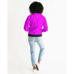 Hot Pink Womens Bomber Jacket