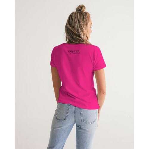 Prayer Warrior Womens V-Neck Tee