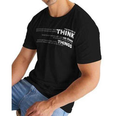 Philippians 4:8, Think on these Things Mens Black T-Shirt