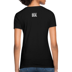 Womens T-Shirts, The Real Deal Graphic Text Double Arrow Style Shirt