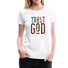 Womens T-Shirts, Trust God Graphic Style Shirt