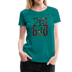 Womens T-Shirts, Trust God Graphic Style Shirt