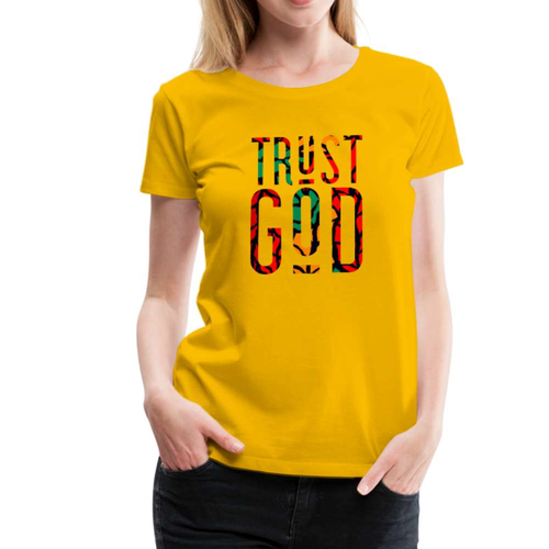 Womens T-Shirts, Trust God Graphic Style Shirt