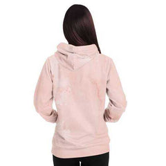 Womens Hoodies, Peach Marble Hello Peach Graphic Style Hooded Shirt