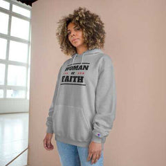 Womens Hoodies, Woman of Faith Graphic Style Hooded Shirt