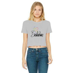 Birthday Crew Women's Classic Cropped Raw Edge T-Shirt