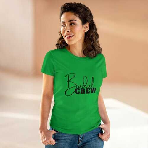 Womens T-Shirts, Bridal Crew Heavy Cotton Tee