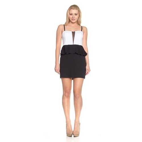 Women's Strapless Peplum Dress