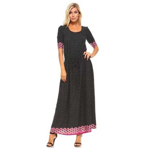 Women's Printed Hatchi Maxi Dress
