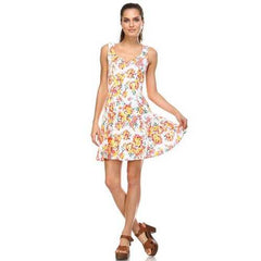 Women's Floral Printed Skater Dress