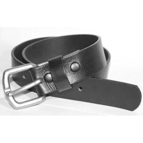 Mens Heavy Duty Black Leather Belt 1 1/4" Wide