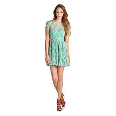 Women's Sleeveless Floral Lace Dress