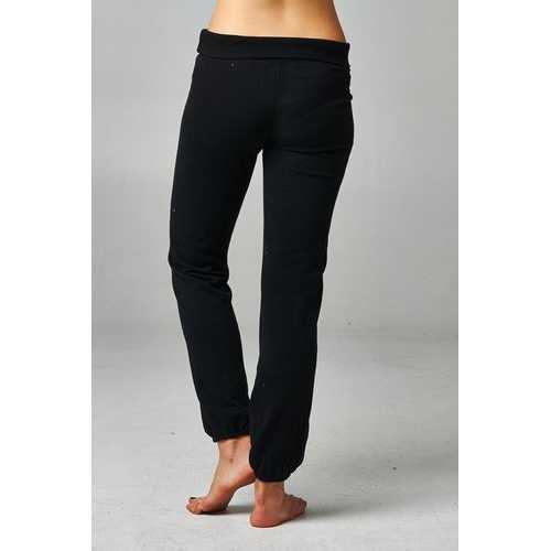Women's Fold-over Waistband French Terry Screened Sweatpants
