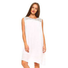 Women's Crochet Sleeveless Tunic Dress