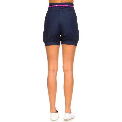 Women's Denim Blouson Shorts