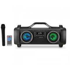 Axess 2- 4" Bluetooth Speaker - 300 Watts LED Lights 1 Wireless MicUSBAux InFM Radio