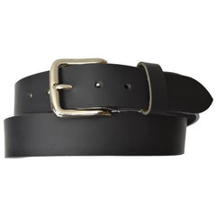 AFONiE Genuine Leather Belt with silver Buckle