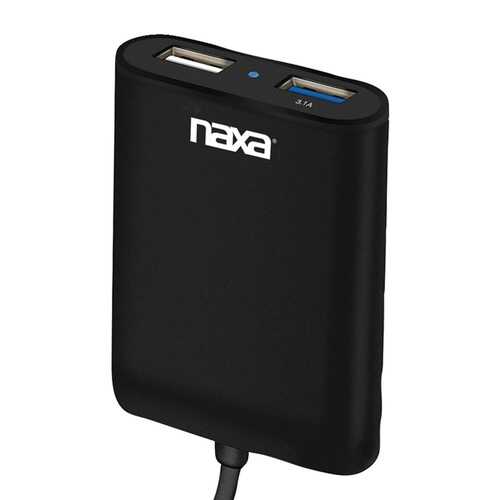 Naxa NA-3034 Front and Back Seat Car Charger