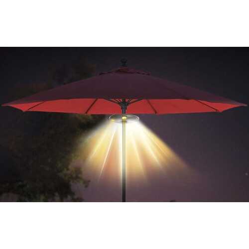 Ion Audio Patio Mate | Umbrella Light and Bluetooth Stereo Speaker with Built-In Rechargeable Batter