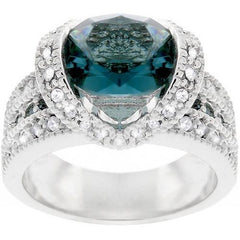 Ovaline Blue Ring