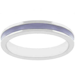 Lavender Enamel Eternity Ring