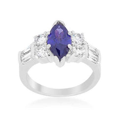 Tanzanite Purple Elegant Cocktail Ring