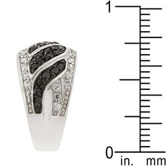 Black & White Swirl Ring