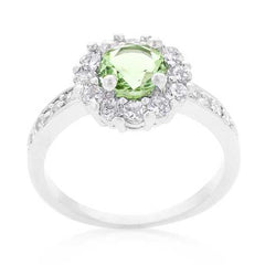 Bella Birthstone Engagement Ring in Green