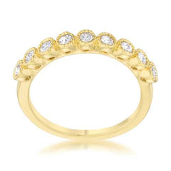 Bea 0.27ct CZ 14k Gold Delicate Band