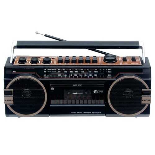 Supersonic 3 Band Radio With Bluetooth And Cassette Recorder (pack of 1 Ea)