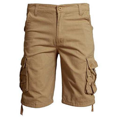 Outdoor Men's Casual Straight Cargo Pants Plus Size Wearable Beach Loose Shorts