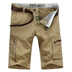 Multi-pocket Casual Cotton Cargo Shorts