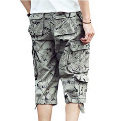 Mens Cotton Multi-Pocket Large Size Cargo Pants