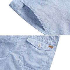 Chinese Style Cotton Linen Thin Shorts