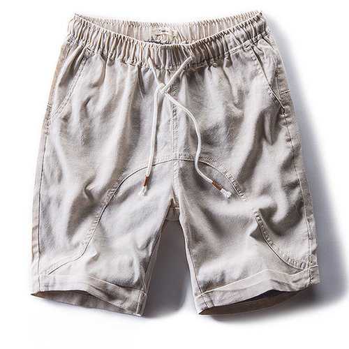 Chinese Style Linen Casual Shorts