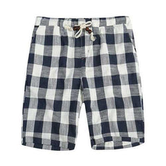 Breathable Japanese Style Plaid Shorts