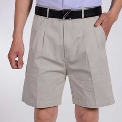 Cotton Breathable Solid Color Golf Shorts