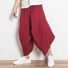 Loose Calf Length Harem Pants