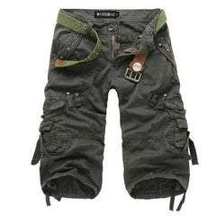 Outdoor Multi-pocket Cotton Cargo Shorts