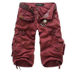 Outdoor Multi-pocket Cotton Cargo Shorts