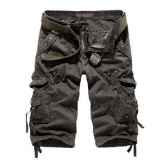 Outdoor Multi-pocket Cotton Cargo Shorts