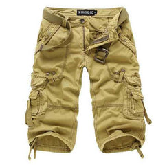 Outdoor Multi-pocket Cotton Cargo Shorts