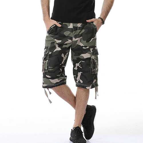 Outdoor Multi-pocket Camouflage Cargo Shorts